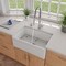 Alfi Brand 30" Decorative Lip Apron Sgl Bowl Fireclay Farmhouse Kitchen Sink, WHT AB511-W - alternate 1
